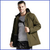 MANTEAU CHAUFFANT VERT MILITAIRE POUR HOMME - Veste Chauffante