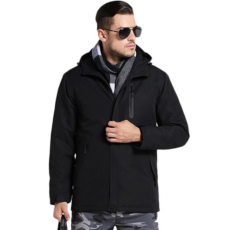 Manteau chauffant noir homme - La veste chauffante