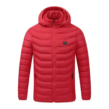 Veste Chauffante Enfant USB - 3 Températures Réglables - Manches Longues, Capuche - Pour Ski, Randonnée Hiver - 6
